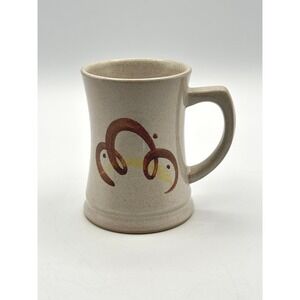 Vintage Denby Stoneware Mug Made in England Speckled Oatmeal Brown MCM